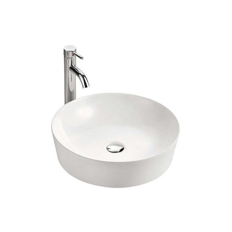Hot Sell Round Circular Bathroom Basin Ceramic Counter Top Table Basin For Hotel Villa Bathroom Wash Basin Hot sell round circular bathroom basin ceramic counter top table basin for hotel villa bathroom wash basin XS0043 Hot Sell Round Circular Bathroom Basin Ceramic Counter Top Table Basin For Hotel Villa Bathroom Wash Basin - Image 3