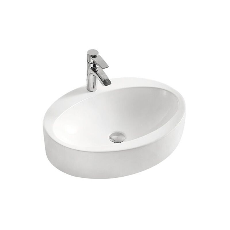 Hot Sell Round Circular Bathroom Basin Ceramic Counter Top Table Basin For Hotel Villa Bathroom Wash Basin Hot sell round circular bathroom basin ceramic counter top table basin for hotel villa bathroom wash basin XS0048 Hot Sell Round Circular Bathroom Basin Ceramic Counter Top Table Basin For Hotel Villa Bathroom Wash Basin - Image 5