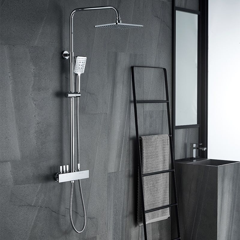New rain shower 3 function chrome-plated brass mixer bathroom faucet shower set handheld MP HT099 shower 6099 3 min Chrome-plated brass faucet bathroom faucet shower set handheld