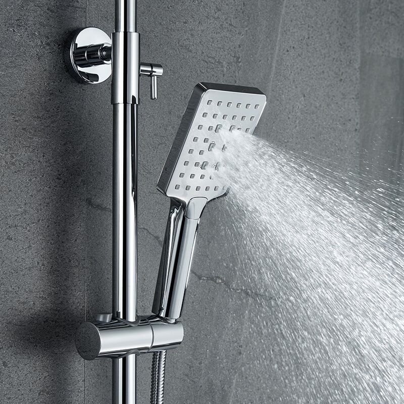 New rain shower 3 function chrome-plated brass mixer bathroom faucet shower set handheld MP HT099 shower 6099 4 min Chrome-plated brass faucet bathroom faucet shower set handheld
