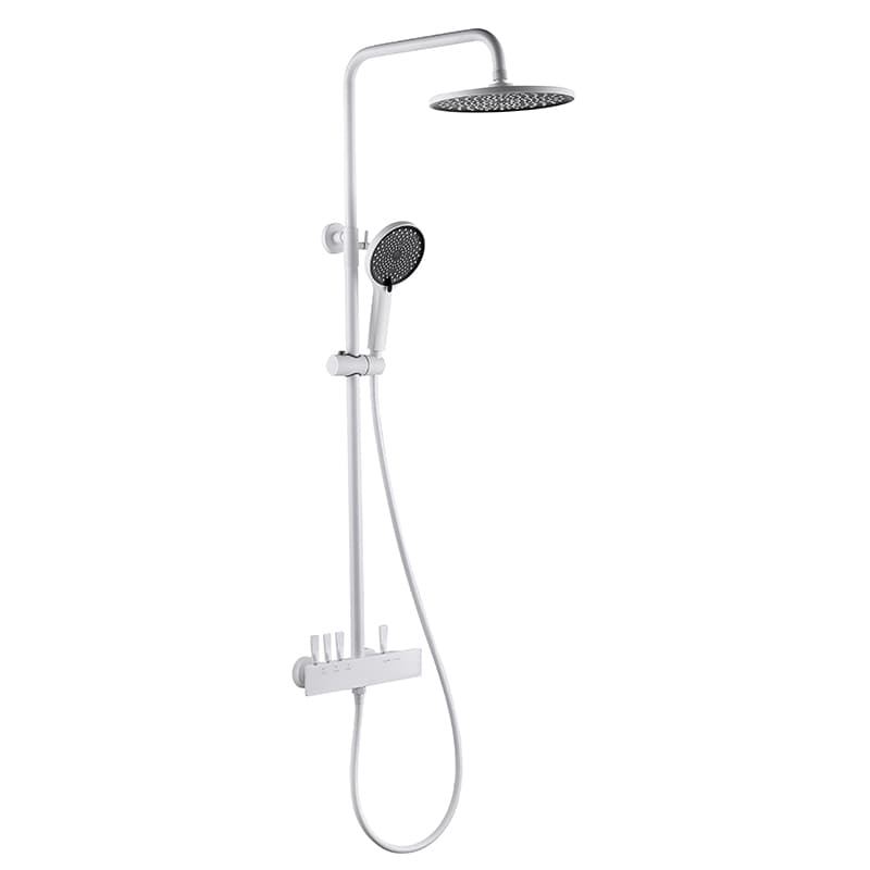 Modern rain shower head waterfall shower 304 stainless steel shower MP SE698 shower 6099W 1 min China wall-mounted stainless steel bathroom shower set with sliding rod shower head