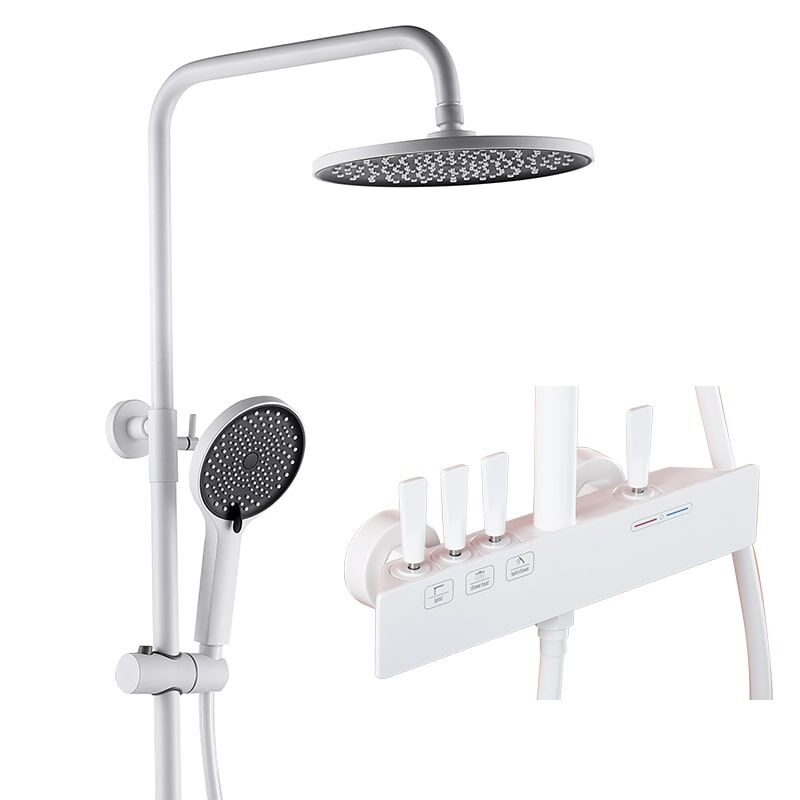 Modern rain shower head waterfall shower 304 stainless steel shower MP SE698 shower 6099W 2 min China wall-mounted stainless steel bathroom shower set with sliding rod shower head