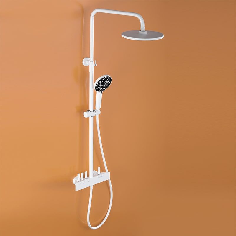 Modern rain shower head waterfall shower 304 stainless steel shower MP SE698 shower 6099W 4 min China wall-mounted stainless steel bathroom shower set with sliding rod shower head