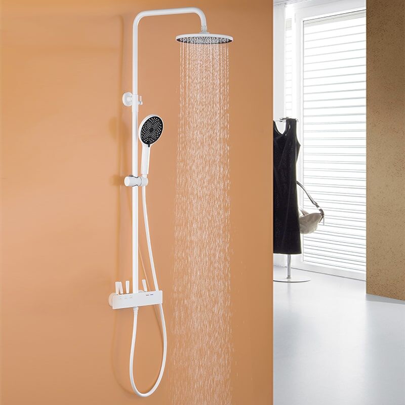 Modern rain shower head waterfall shower 304 stainless steel shower MP SE698 shower 6099W 5 min Shower set black