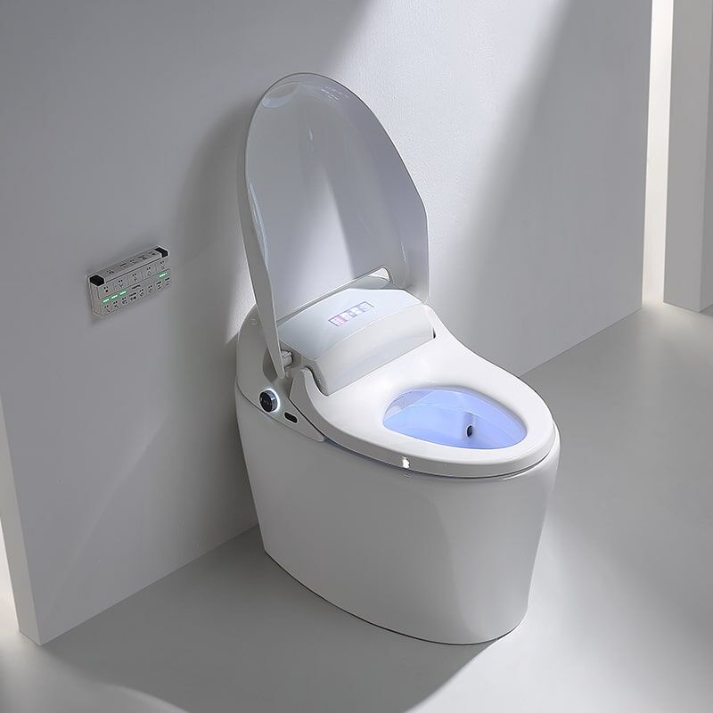 Multi-color bathroom integrated intelligent toilet ceramic intelligent automatic intelligent toilet with bidet M7-2 toilet M7 1 1 min Integrated kick-type automatic flushing smart toilet