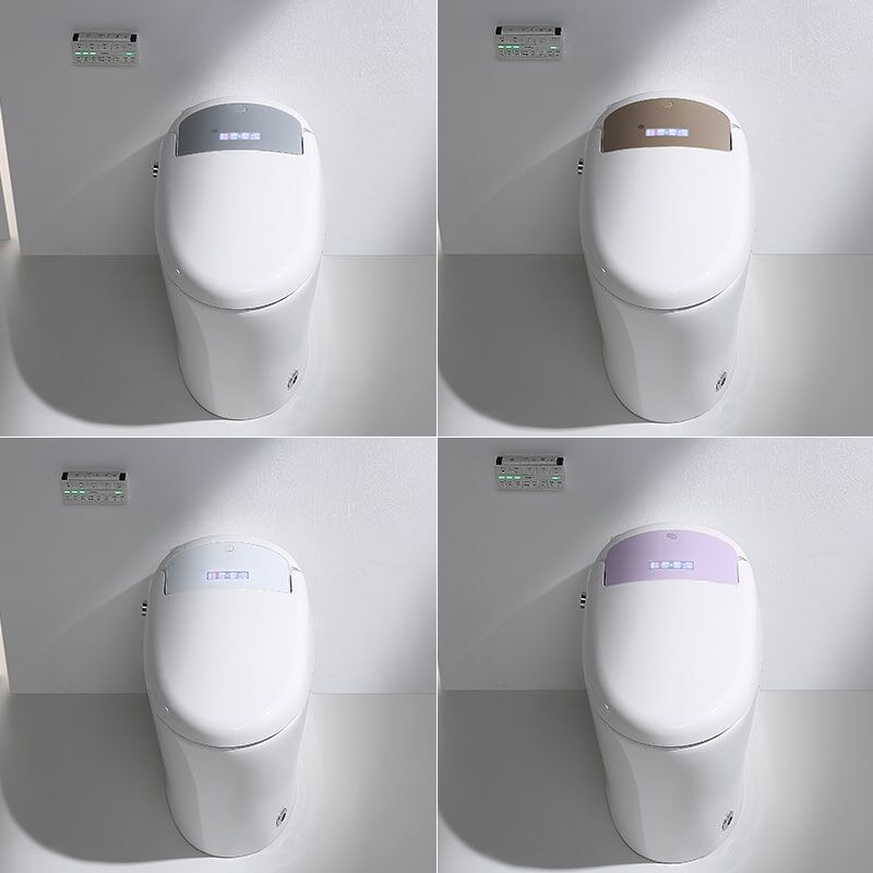 Multi-color bathroom integrated intelligent toilet ceramic intelligent automatic intelligent toilet with bidet M7-2 toilet M7 1 7 min Integrated kick-type automatic flushing smart toilet