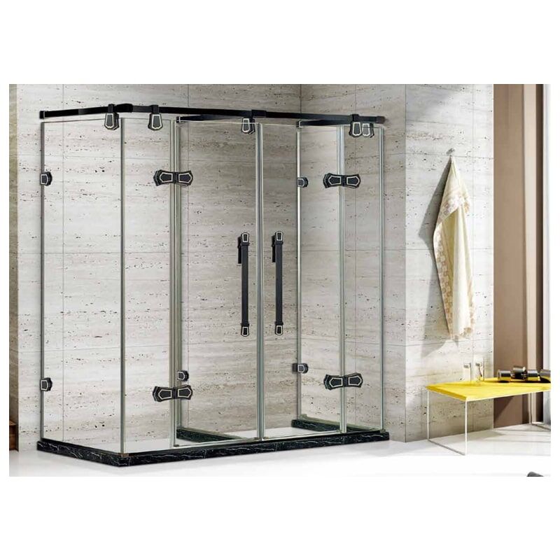 Wholesale high quality 8mm white tempered glass shower door MP KE968 VK E61007 min Sliding 8mm tempered glass shower door