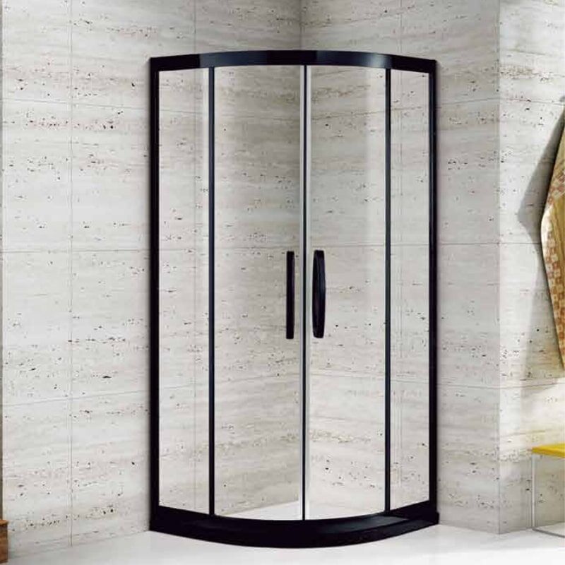 304 Stainless Steel Frame Hotel Tempered Glass Design Sliding Bathroom Shower Door MP KH095 VK E695H min Sliding bathroom shower door