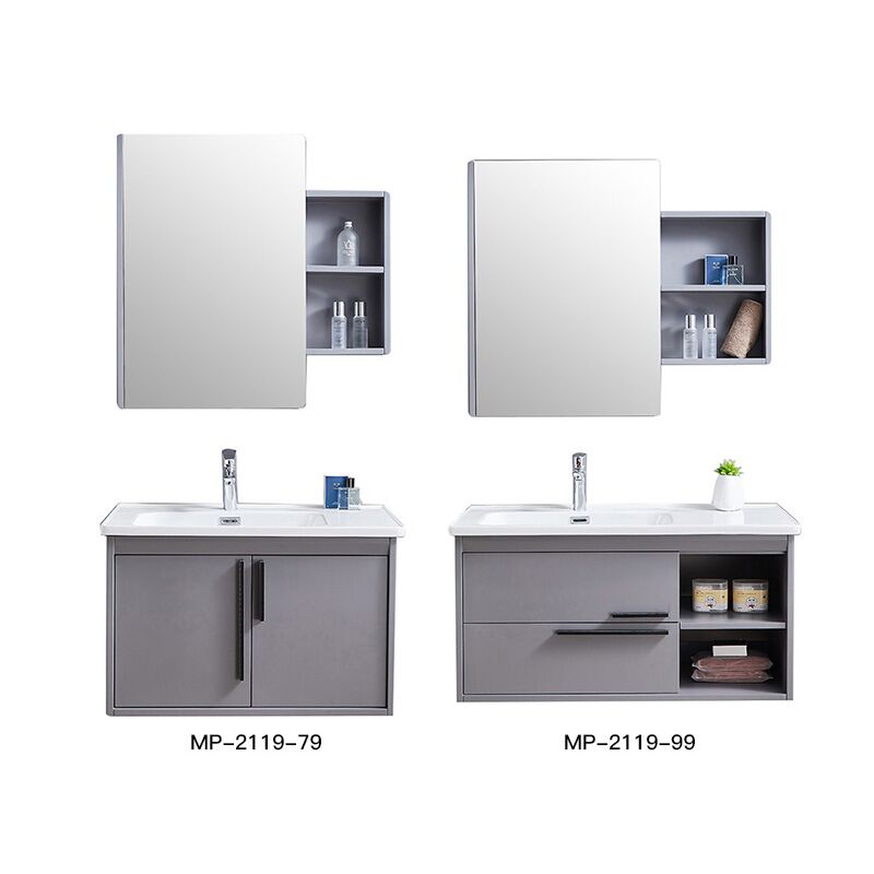 High Quality Wall Mounted Bathroom Sink Cabinet Bathroom Furniture Dresser Bathroom Cabinet MP AC117 cabinet MP 2117 7 LED Mirror Luxury Freestanding Bathroom Cabinet