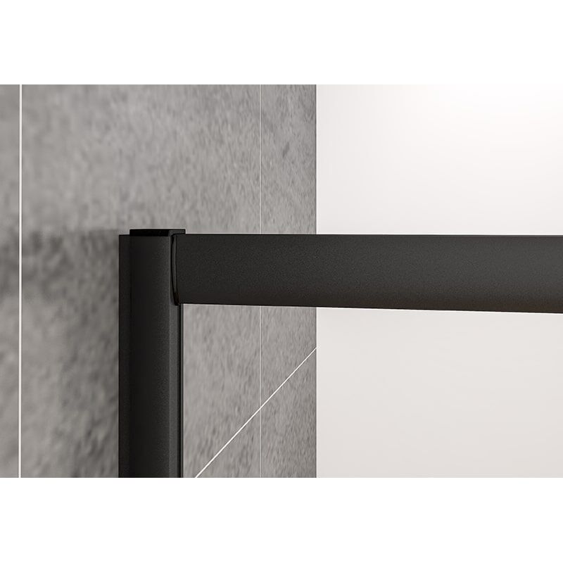 Factory Wholesale Black Stainless Steel Frame Tempered Glass Set Sliding Shower Door MP AD01 shower door GA01 3 min glass shower door