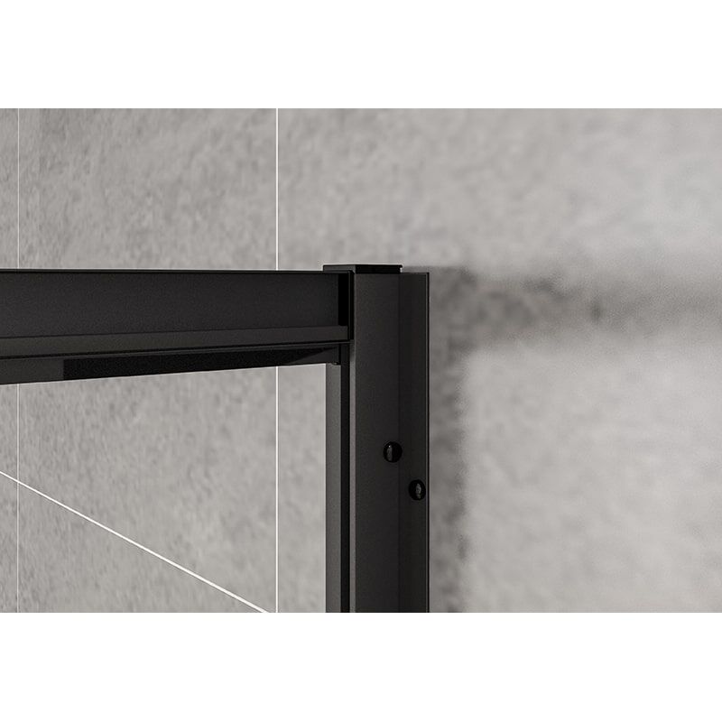 Factory Wholesale Black Stainless Steel Frame Tempered Glass Set Sliding Shower Door MP AD01 shower door GA01 4 min glass shower door