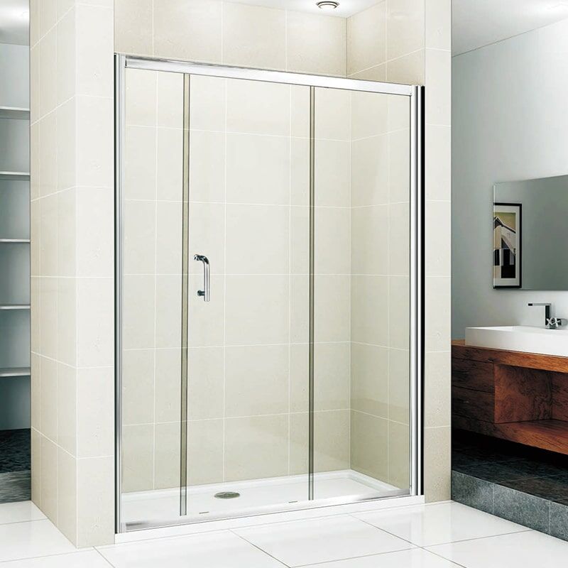 MOPO Hot Selling High Quality Bathroom Customized Transparent Frameless Tempered Glass Shower Door MP NS04 shower doorNS6 min Custom Wholesale High Quality Low-priced Aluminum Frame Bath