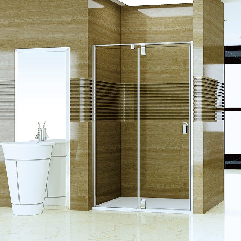 Hotel bathroom square tempered glass rectangular shower door MP BF02 shower doorP02 min Double Roller Glass Sliding Shower Door