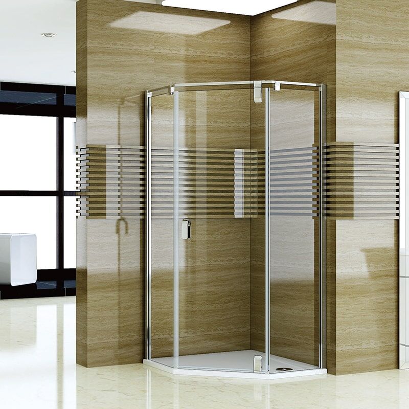 Hotel bathroom square tempered glass rectangular shower door MP BF02 shower doorP0D min Double Roller Glass Sliding Shower Door