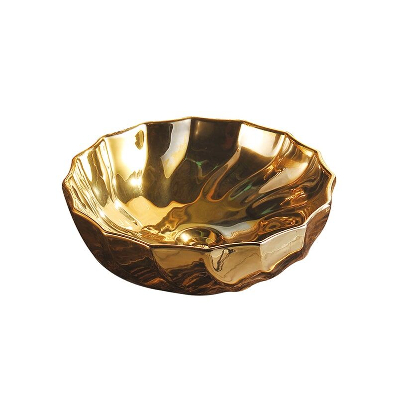 China Wholesale New MP506 Gold Wash Basin Bathroom, Gold Plated Pattern Basin Gold plated patterned washbasin 8 bathroom sink luxury hand wash art basin