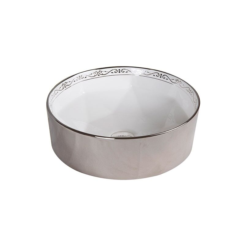 Luxury Bathroom Large Hard Stone Sink Ceramic Wash Basin Bathroom Container Gold Plating MPMarbled005 basin YITAI WR005 11 min Easy Clean Luxury Art Deco Basin Ceramic Bathroom Countertop Vanity Sink