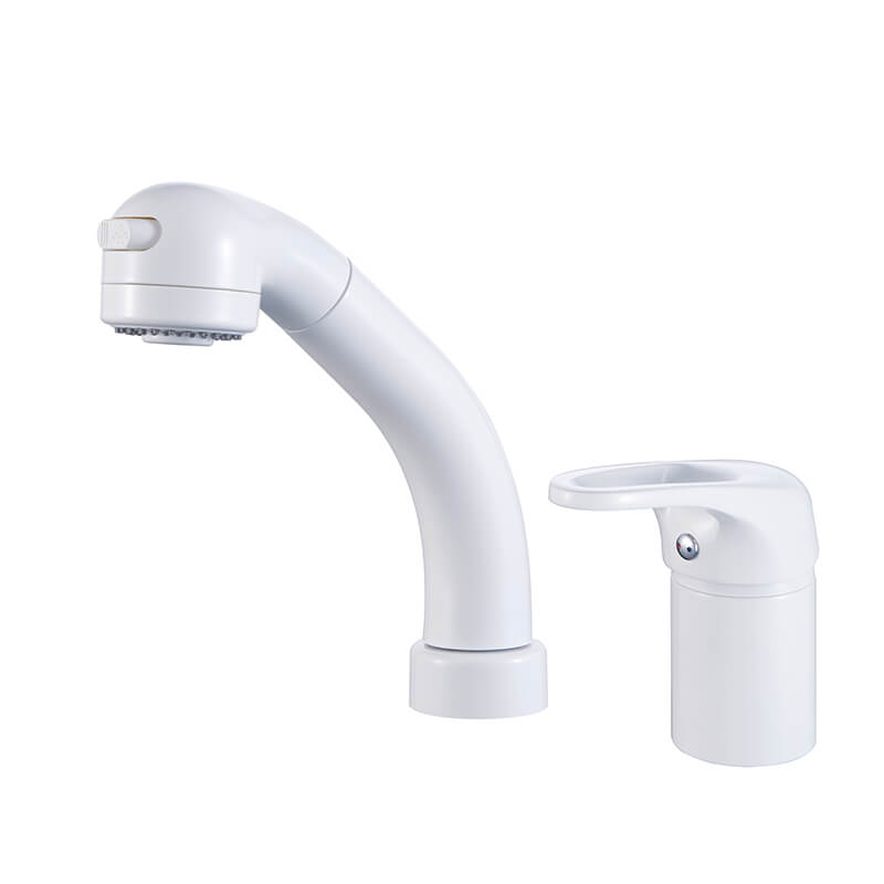 Hot Products Pull Out Swivel Wash White Basin Faucet Multi-function Pull Down Mixer Taps Bathroom Washing Faucet 304 stainless steel faucet modern high arc pull down sprayer spray tap mixer