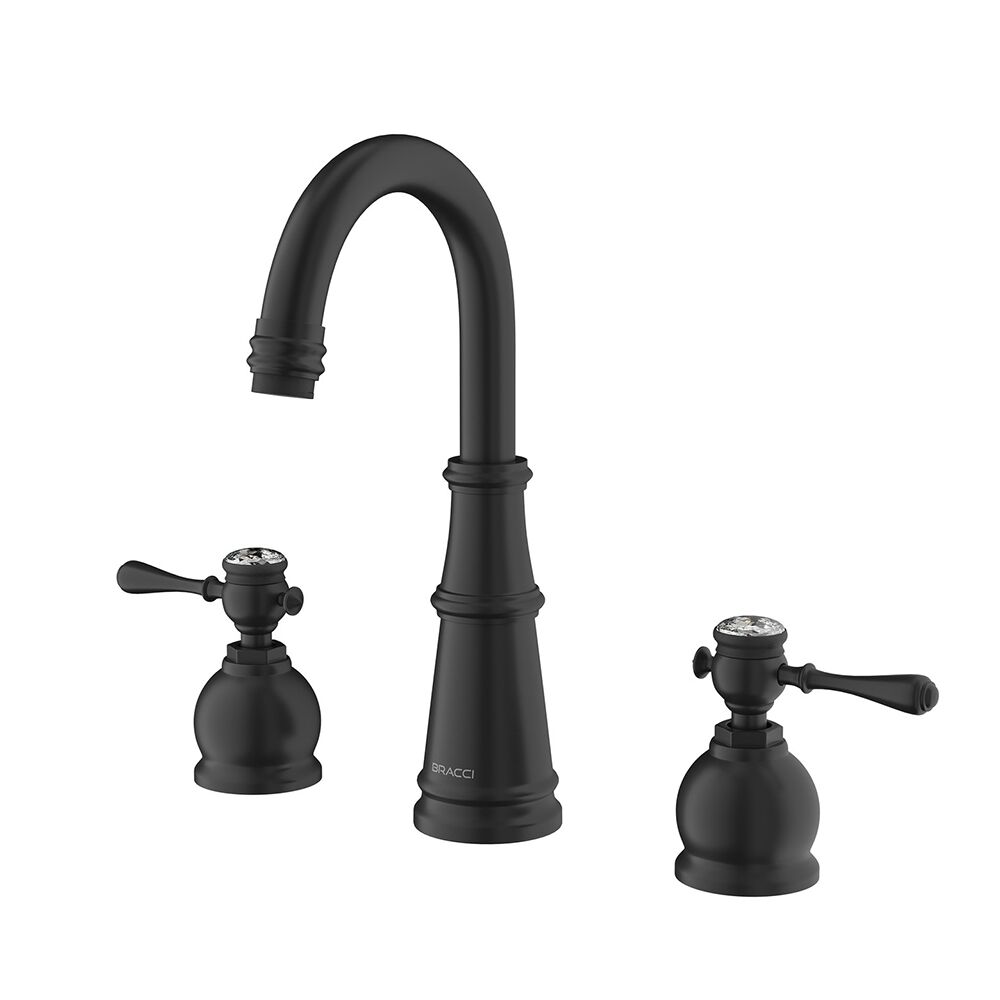 Antique Style Deck-Mounted 3-Hole Bathroom Sink Faucet Dual Handle Black Finish Brass Basin Tap 8'' Widespread Faucet Antique Style Deck Mounted 3 Hole Bathroom Antique Style Deck-Mounted 3-Hole Bathroom Sink Faucet Dual Handle Black Finish Brass Basin Tap 8'' Widespread Faucet