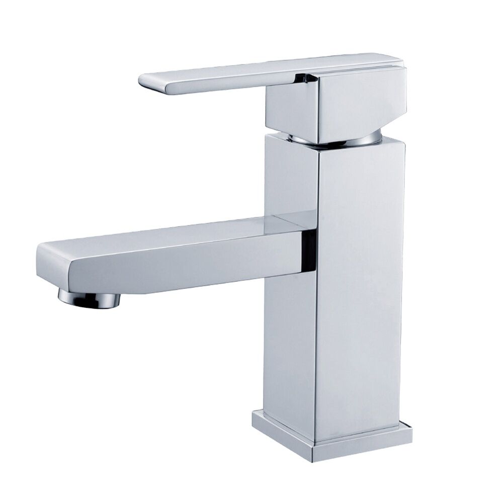 Brass Basin Mixer Hot Cold Water Hand Wash Basin Faucet for Bathroom Sink Aqua Gallery Deck Mounted Single Lever Chrome Brass Basin Mixer Hot Cold Water Hand Wash Basin Faucet for Bathroom Sink