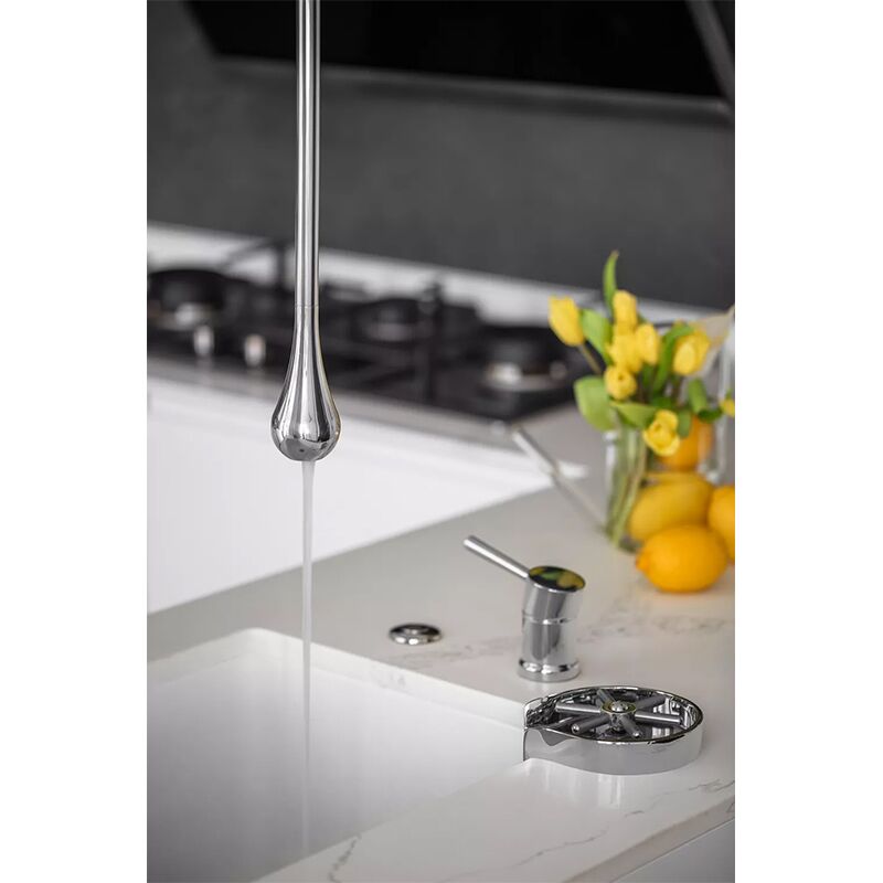 Luxury Design Ceiling Mounted Drop Brass Matte Black Touchless Ceiling Mounted Basin Faucet Basin Faucet For Bathroom Wash Basin New design zinc basin faucets chrome basin faucets