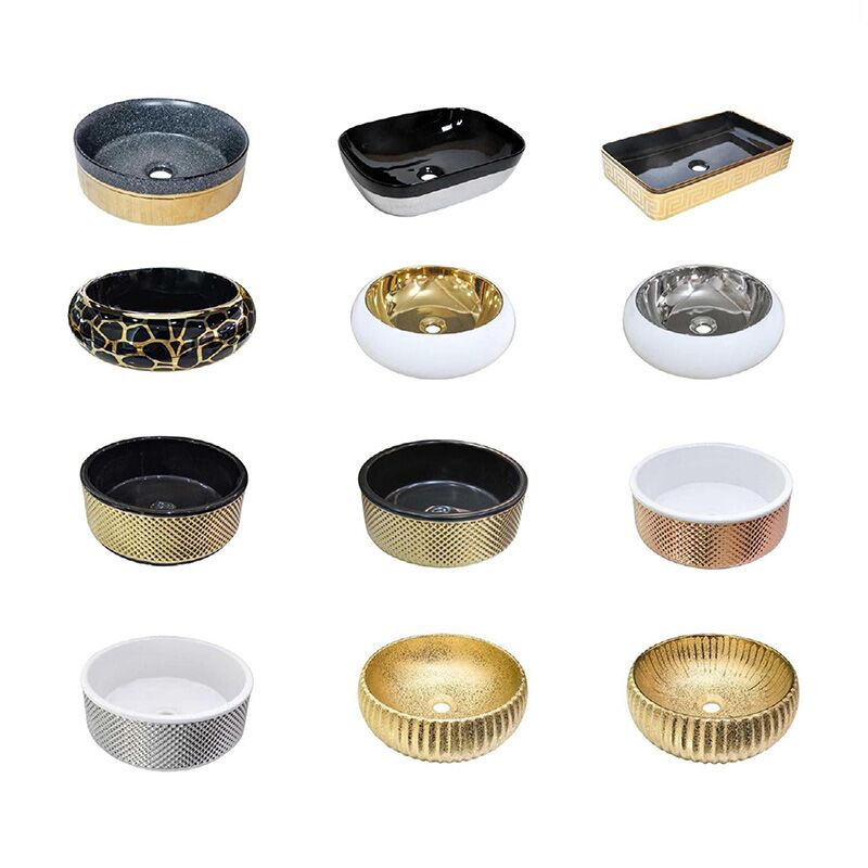 Basin Manufacturers Wholesale Bathroom Basin Luxury Hotel Gold Freestanding Wash Basin Bathroom Ceramic Pedestal Basin Basin manufacturers and suppliers of wash hand basins and bathroom sinks for commercial and luxury residential projects Basin Manufacturers Wholesale Bathroom Basin Luxury Hotel Gold Freestanding Wash Basin Bathroom Ceramic Pedestal Basin - Image 5