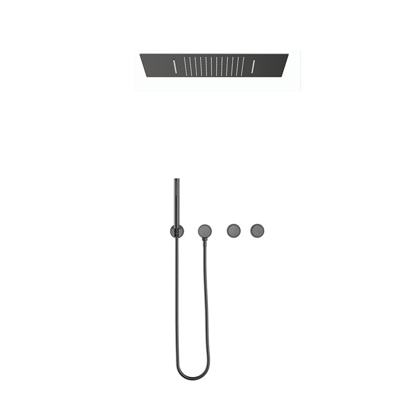 Bathroom Ceiling Mounted Gun-Gray Shower Set Hotel brass concealed constant temperature Shower set Bathroom Ceiling mounted Gun gray Shower Set Hotel brass concealed constant temperature Shower set Bathroom Ceiling Mounted Gun-Gray Shower Set Hotel brass concealed constant temperature Shower set