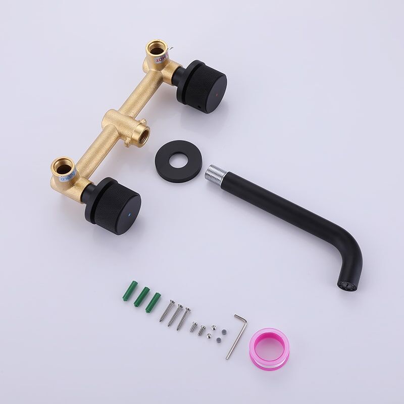 Factory Wholesale Bathroom Faucet Solid Brass Wall Mount Faucet Two Handle Faucet Widespread Basin Mixer Bathroom Faucet Solid Brass Wall Mount Two Handle Faucet Widespread Basin Mixer 13 Factory Wholesale Bathroom Faucet Solid Brass Wall Mount Faucet Two Handle Faucet Widespread Basin Mixer - Image 13