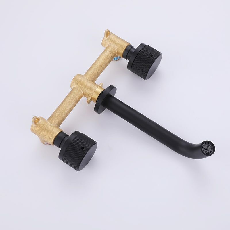Factory Wholesale Bathroom Faucet Solid Brass Wall Mount Faucet Two Handle Faucet Widespread Basin Mixer Bathroom Faucet Solid Brass Wall Mount Two Handle Faucet Widespread Basin Mixer 7 Factory Wholesale Bathroom Faucet Solid Brass Wall Mount Faucet Two Handle Faucet Widespread Basin Mixer - Image 7