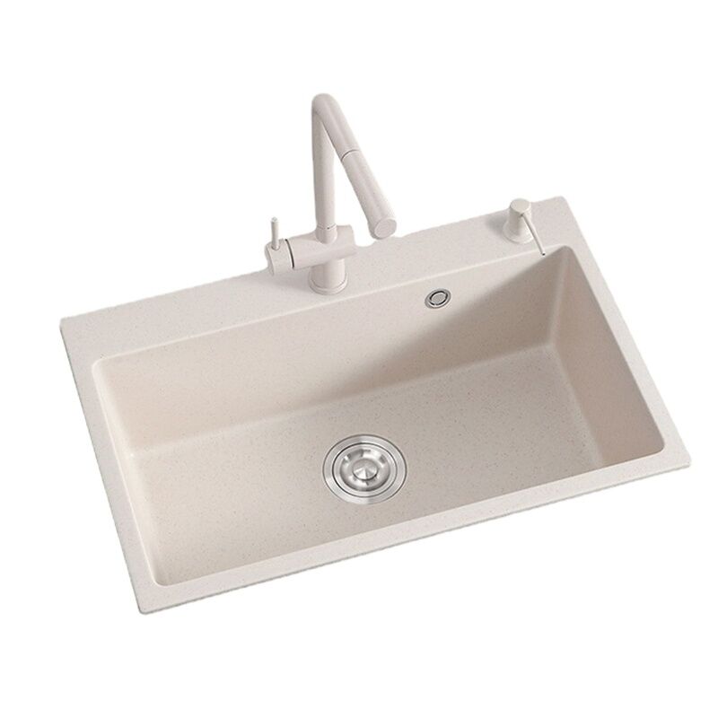 Cheap Price Small Single Undermount Granite Kitchen Sink Oatmeal Color Quartz Classic Kitchen Sink with Faucet Cheap Price Small Single Undermount Granite Cheap Price Small Single Undermount Granite Kitchen Sink Oatmeal Color Quartz Classic Kitchen Sink with Faucet