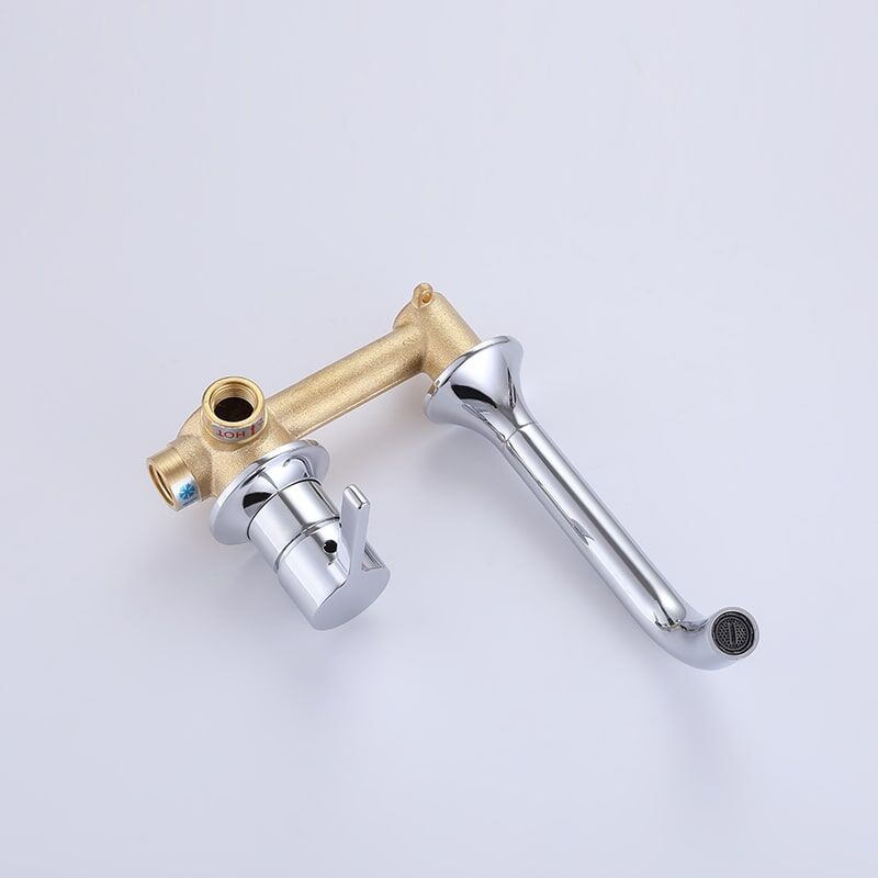 China Faucet Supplier Wall Mount Faucet Bathroom Chrome Brass single Wall-Mounted Basin Bathroom Faucets Chrome Brass Wall mounted Basin Bathroom Faucets 1 8 China Faucet Supplier Wall Mount Faucet Bathroom Chrome Brass single Wall-Mounted Basin Bathroom Faucets - Image 8