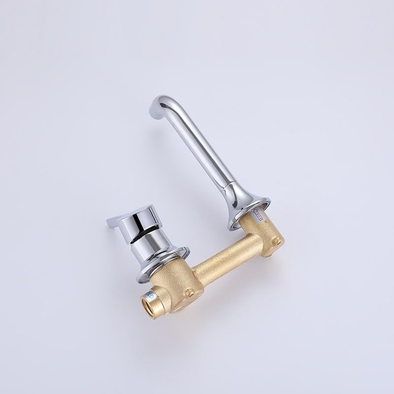 China Faucet Supplier Wall Mount Faucet Bathroom Chrome Brass single Wall-Mounted Basin Bathroom Faucets Chrome Brass Wall mounted Basin Bathroom Faucets 1 9 China Faucet Supplier Wall Mount Faucet Bathroom Chrome Brass single Wall-Mounted Basin Bathroom Faucets - Image 9
