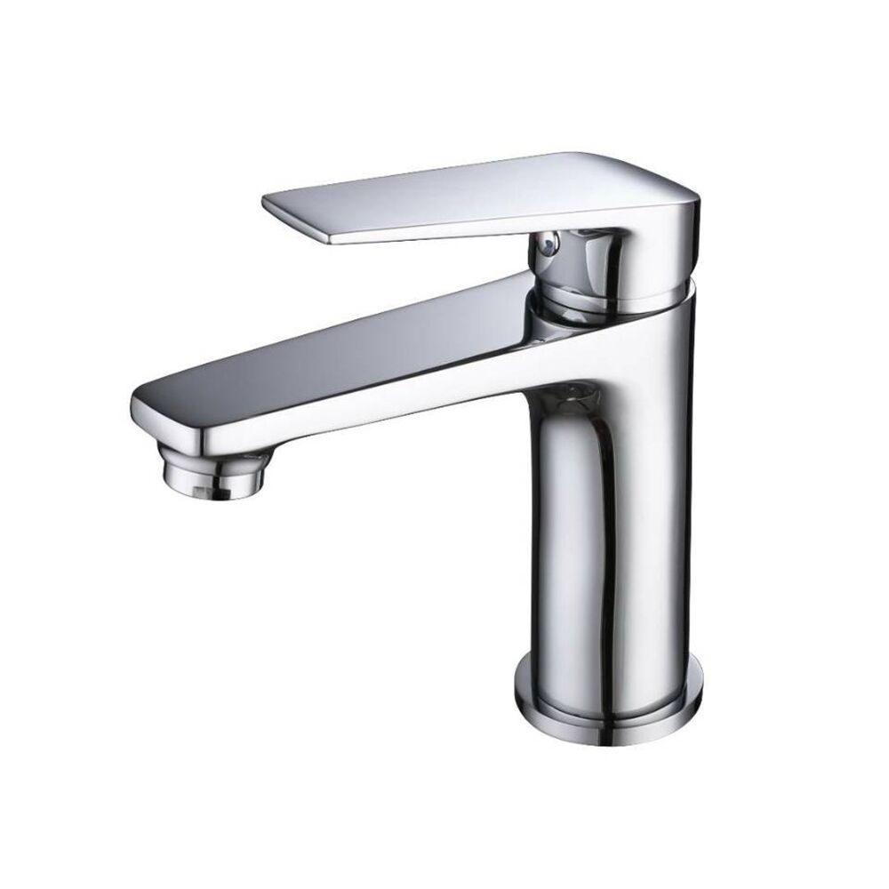 Chrome Finished Single Hole Deck Mounted Hot and Cold Water Brass Basin Faucets Chrome Finished Single Hole Deck Mounted Hot Chrome Finished Single Hole Deck Mounted Hot and Cold Water Brass Basin Faucets