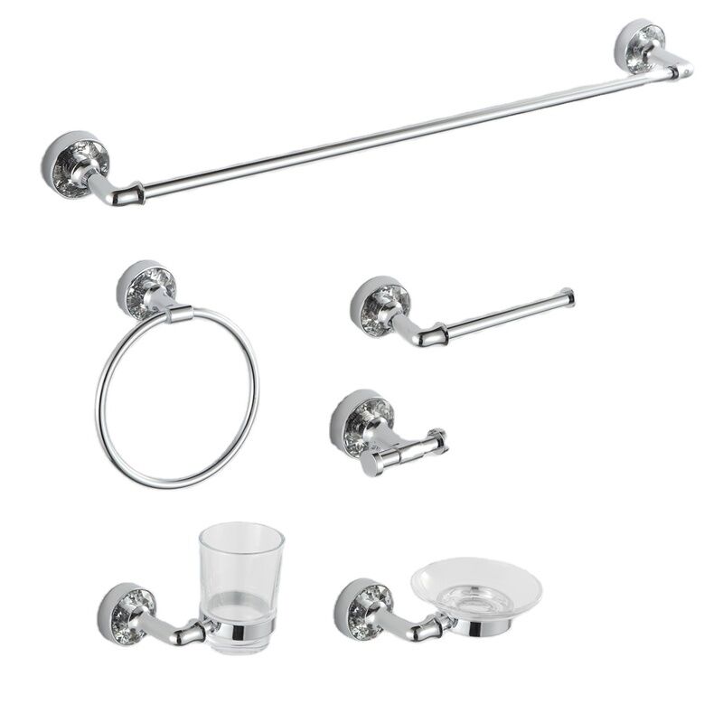 Crystal Design Modern Zinc Alloy Wall Mounted Bathroom Hardware Accessories Set Crystal Design Modern Zinc Alloy Wall Mounted 2.jpg 800x800 2 Crystal Design Modern Zinc Alloy Wall Mounted Bathroom Hardware Accessories Set
