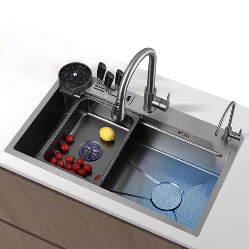 Delux Multifunctional Kitchen Sink with Dishwasher Luxury Piano Sinks and Pull Down Kitchen Faucet Sprayer Delux Multifunctional Kitchen Sink with Dishwasher Delux Multifunctional Kitchen Sink with Dishwasher Luxury Piano Sinks and Pull Down Kitchen Faucet Sprayer