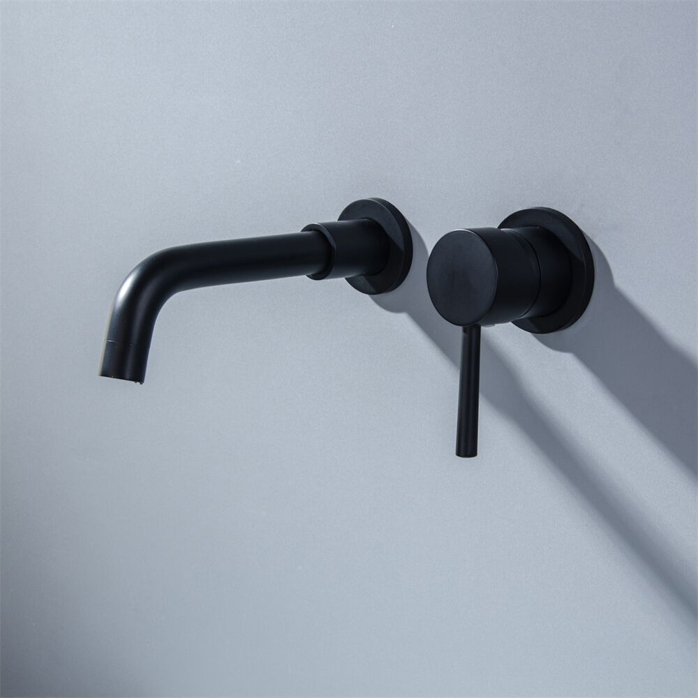 Direct Factory Sale Modern Single Handle Matt Black Solid Brass Bathroom Faucet and Wall Mounted Basin Faucets Direct Factory Sale Modern Single Handle Matt Direct Factory Sale Modern Single Handle Matt Black Solid Brass Bathroom Faucet and Wall Mounted Basin Faucets