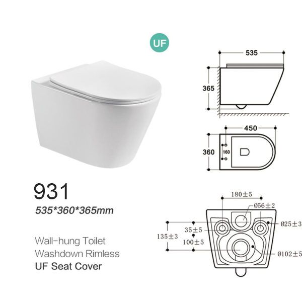 Watermark Washdown Porcelain Bathroom Sanitary Ware Wall Hung Toilet Wc Ceramic Closestool European Standard Matt Black Smart Toilet Bidet Wall Hung P Trap Superior Quality Factory Supplier high end european standard bathroom ceramic wall hung toilet