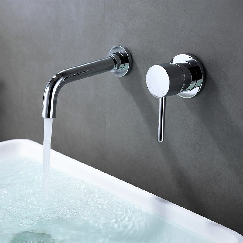 Luxury Single Handle Brass Waterfall Wall Mounted Basin Faucets Bathroom Wall Faucet Factory Direct Brass In Wall Mounted Waterfall Bathroom Faucet Wall Mount Basin Faucet 11 Luxury Single Handle Brass Waterfall Wall Mounted Basin Faucets Bathroom Wall Faucet - Image 2