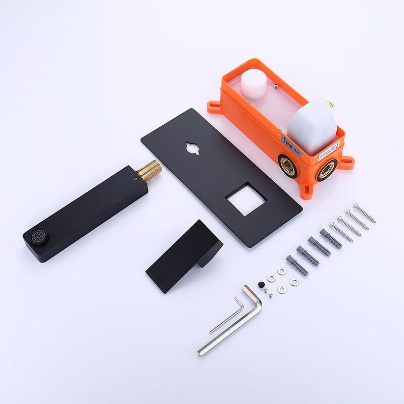 Factory Faucet Quality Supplier Wall Mount Basin Faucet Single Handle Black Bathroom Sink Faucet Factory Faucet Quality Supplier Wall Mount Basin Faucet Single Handle Black Bathroom Faucet 2 Factory Faucet Quality Supplier Wall Mount Basin Faucet Single Handle Black Bathroom Sink Faucet - Image 2