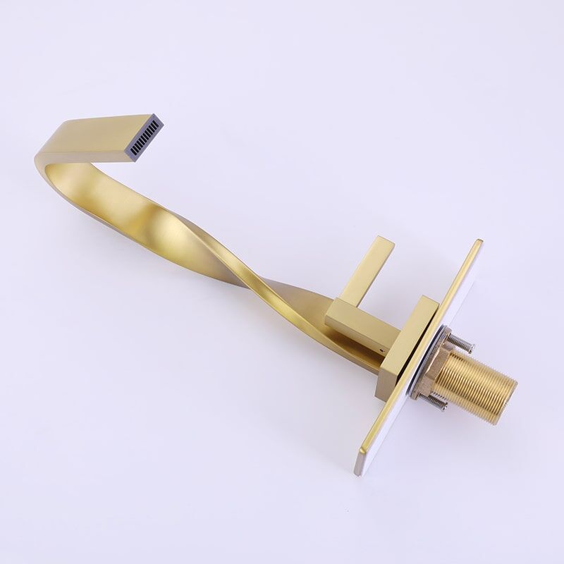 Factory Wholesale Bathroom Taps Faucet Brass Distorted Waterfall Basin Faucet Factory wholesale Bathroom Taps Faucet Brass Distorted Waterfall Basin Faucet 11 Factory Wholesale Bathroom Taps Faucet Brass Distorted Waterfall Basin Faucet - Image 5