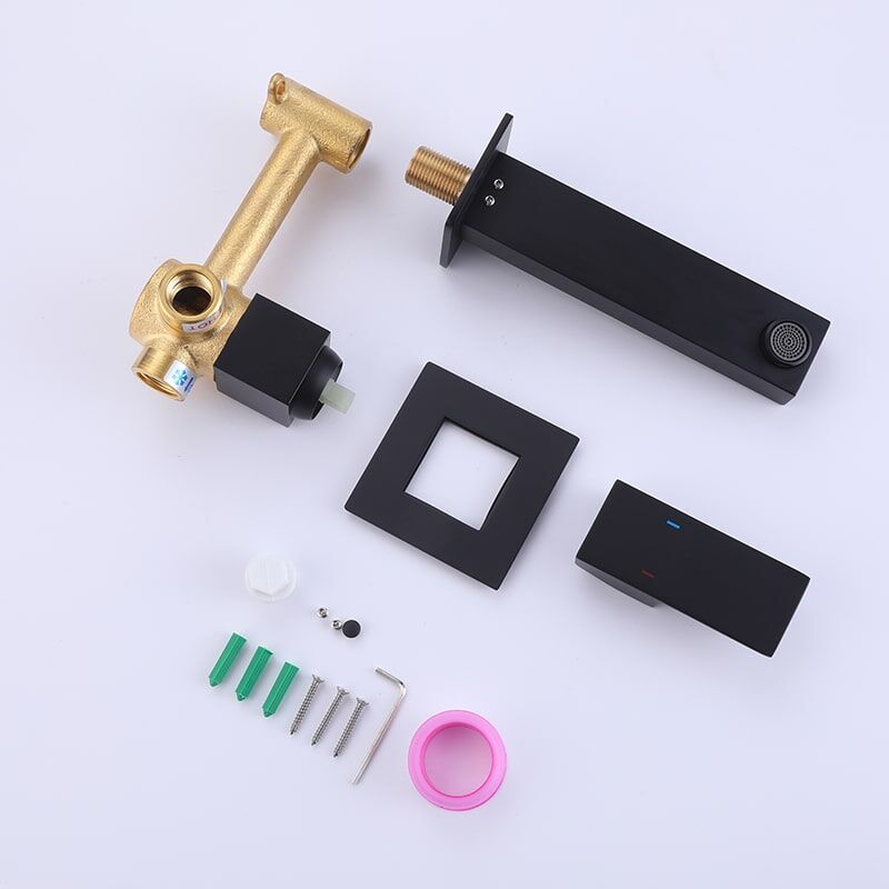 Factory Directly High Quality Modern Brass Wall Mount Waterfall Bathroom Sink Faucet High quality Modern Brass Wall Mount Waterfall Bathroom Sink Faucet 1 Factory Directly High Quality Modern Brass Wall Mount Waterfall Bathroom Sink Faucet - Image 3