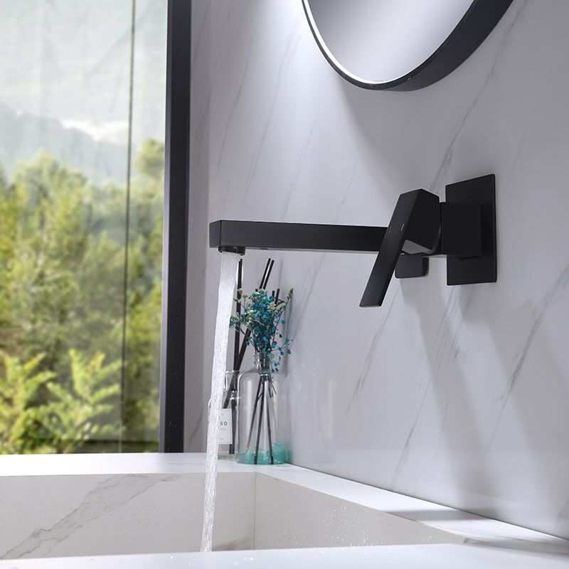 High quality Modern Matte Black Brass Wall Mount Waterfall Bathroom Sink Faucet High quality Modern Matte Black Brass Wall Mount Waterfall Bathroom Sink Faucet 10 High quality Modern Matte Black Brass Wall Mount Waterfall Bathroom Sink Faucet