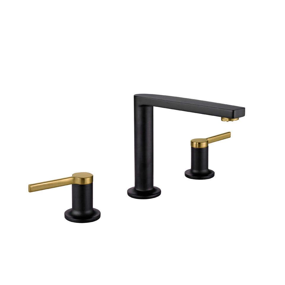 Hot Cold Faucet Matte Black Gold Water Sink Bathroom Two Handles Basin Faucet Hot Cold Faucet Matte Black Gold Water Hot Cold Faucet Matte Black Gold Water Sink Bathroom Two Handles Basin Faucet
