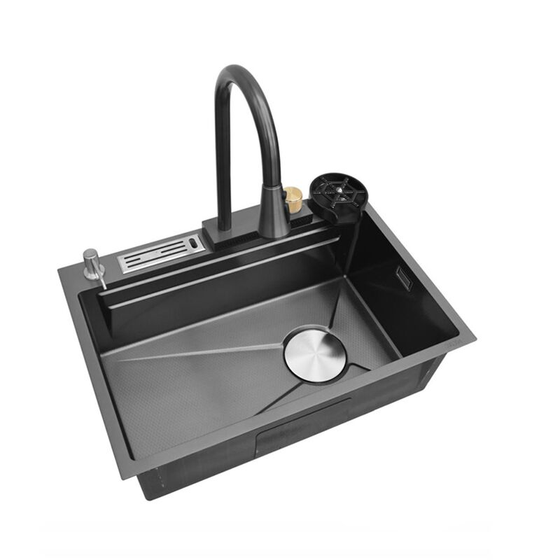 Hot Sale Stainless Steel Single Bowl Kitchen Sink Waterfall Taps Pull Down Sink Mixer Kitchen Faucet Full Set Hot Sale Stainless Steel Single Bowl Kitchen Hot Sale Stainless Steel Single Bowl Kitchen Sink Waterfall Taps Pull Down Sink Mixer Kitchen Faucet Full Set