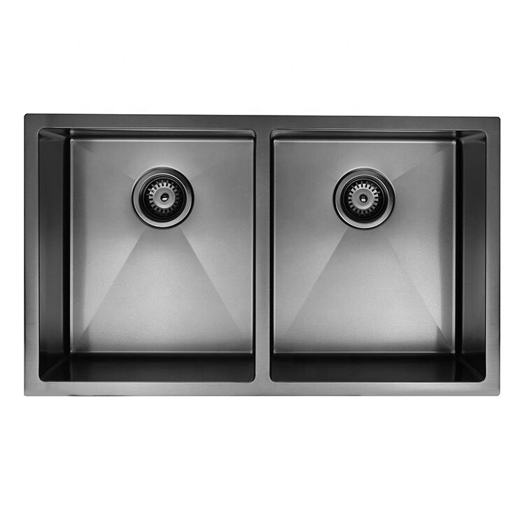 Kitchen Sink Factory Black Stainless Steel Double Bowl Undermount Handmade Kitchen Sink Kitchen Sink Factory Black Stainless Steel Double Kitchen Sink Factory Black Stainless Steel Double Bowl Undermount Handmade Kitchen Sink