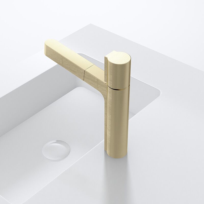 Wholesale Bathroom Sink Faucet with Pull Out Sprayer, Brushed Gold Fahrenheit Degree Temperature LED Digital Display Bathroom Bains Faucets LAZ HOME Bathroom Sink Faucet with Pull Out Sprayer Fahrenheit Degree Temperature LED Digital Display Faucet 4 Wholesale Bathroom Sink Faucet with Pull Out Sprayer, Brushed Gold Fahrenheit Degree Temperature LED Digital Display Bathroom Bains Faucets - Image 4