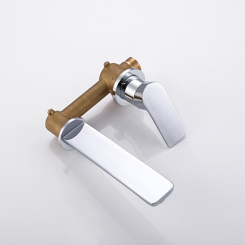 Wholesale Price Modern Style Wall Mounted Faucet Brass Bathroom Faucet Hot And Cold Water Control Basin Faucet Latest arrival Hotel Bathroom water tap Single lever Chrome Embedded Wall mounted Hot and Cold Basin Faucet 20 Wholesale Price Modern Style Wall Mounted Faucet Brass Bathroom Faucet Hot And Cold Water Control Basin Faucet - Image 5