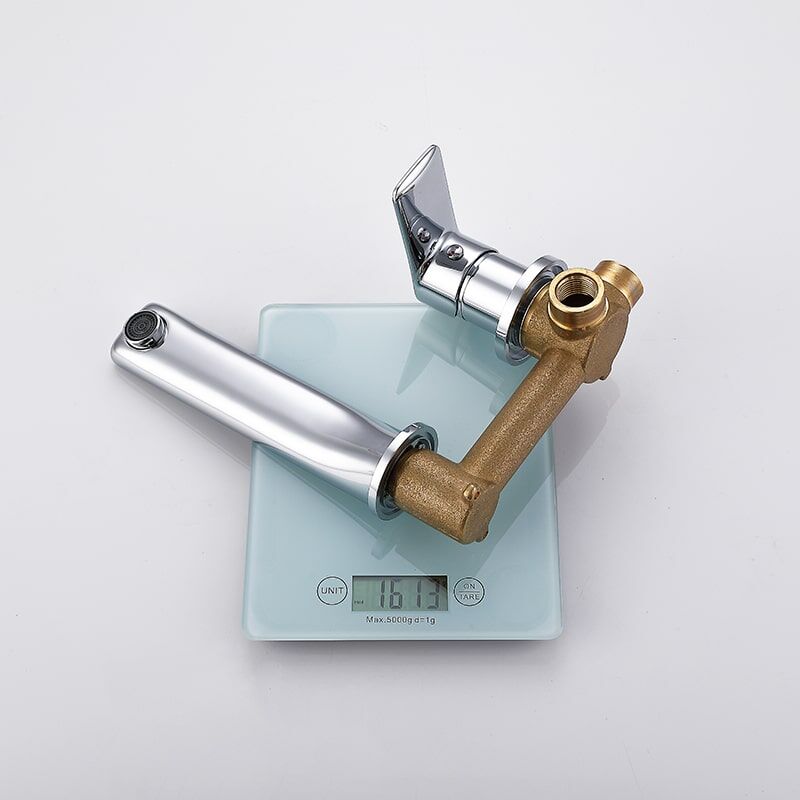 Wholesale Price Modern Style Wall Mounted Faucet Brass Bathroom Faucet Hot And Cold Water Control Basin Faucet Latest arrival Hotel Bathroom water tap Single lever Chrome Embedded Wall mounted Hot and Cold Basin Faucet 22 Wholesale Price Modern Style Wall Mounted Faucet Brass Bathroom Faucet Hot And Cold Water Control Basin Faucet - Image 2