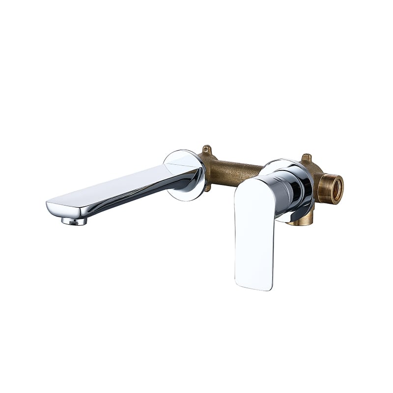 Wholesale Price Modern Style Wall Mounted Faucet Brass Bathroom Faucet Hot And Cold Water Control Basin Faucet Latest arrival Hotel Bathroom water tap Single lever Chrome Embedded Wall mounted Hot and Cold Basin Faucet 7 Wholesale Price Modern Style Wall Mounted Faucet Brass Bathroom Faucet Hot And Cold Water Control Basin Faucet
