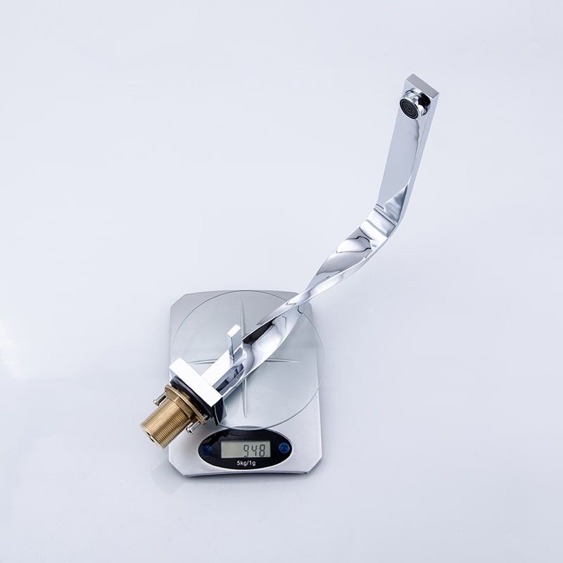 Wholesale Sanitary Ware Faucet Brass Distorted Waterfall Sink Faucets Luxurious Surface Design Modern Tap Washbasin Waterfall Bathroom Faucets 9 Wholesale Sanitary Ware Faucet Brass Distorted Waterfall Sink Faucets - Image 10