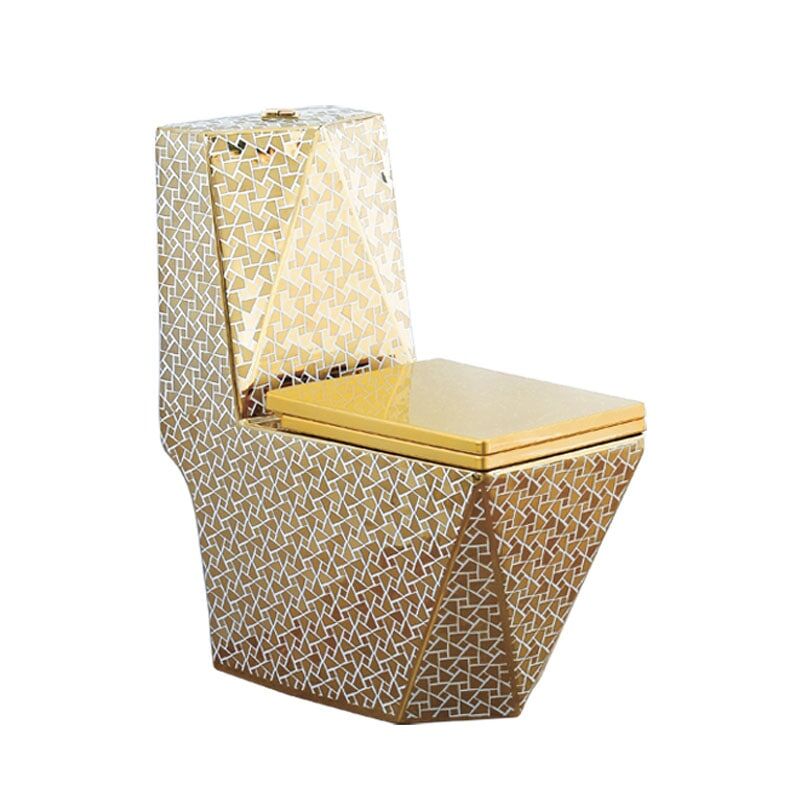 Wholesale Luxury Bathroom Toilet Ceramic Sanitary Ware Diamond Shape Gold Plated One Piece Toilet Luxury Bathroom Wc Commode Toilet Bowl Ceramic Sanitary Ware One Piece Diamond Shape Gold Plated Toilet G998 Wholesale Luxury Bathroom Toilet Ceramic Sanitary Ware Diamond Shape Gold Plated One Piece Toilet
